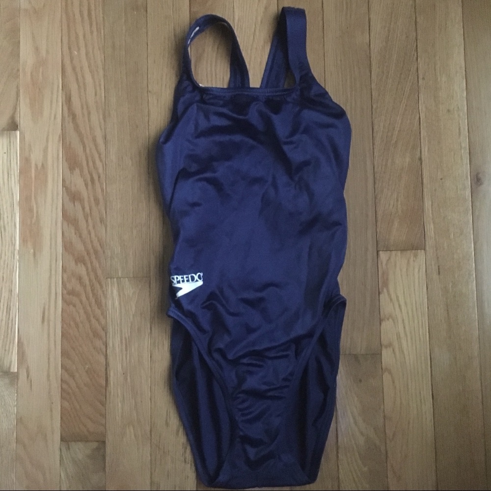 NWOT Speedo Navy One-Piece